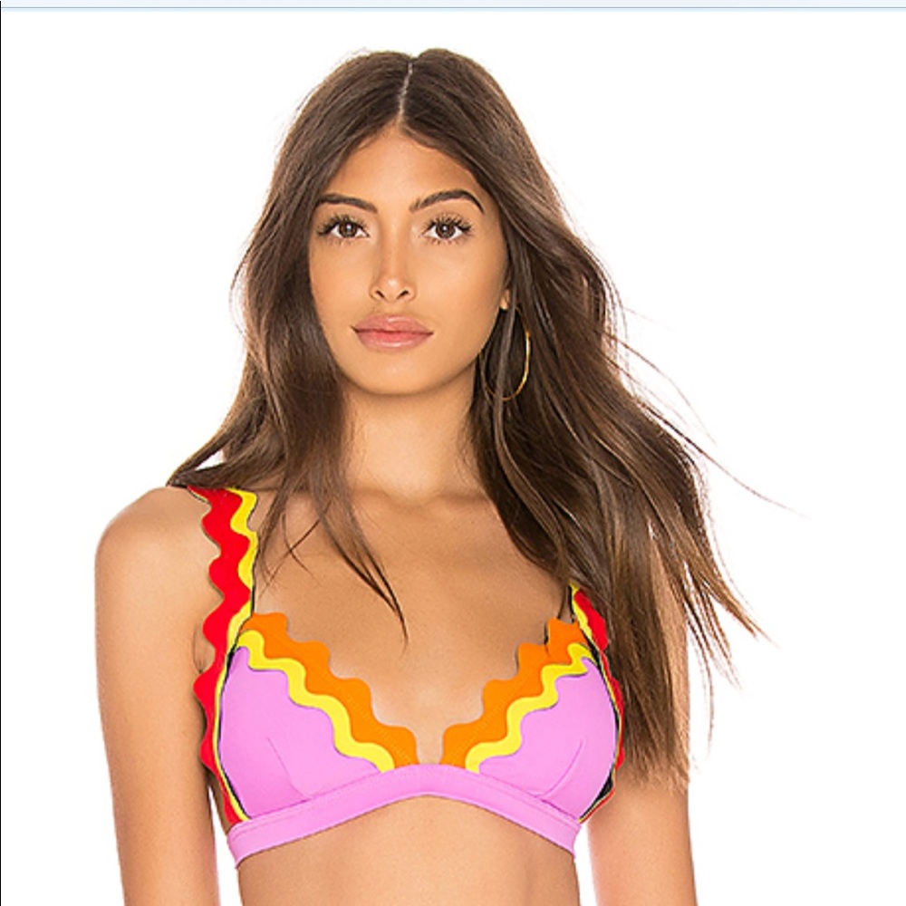 Rye rickrack swim top and bottom size medium